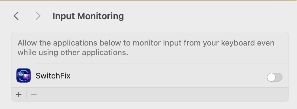 Clean Input Monitoring screenshot